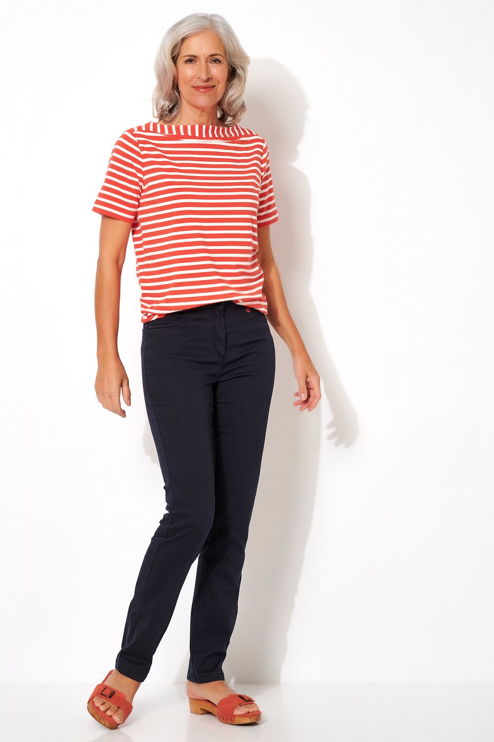 Schmale 5-Pocket Hose | Style »Meine beste Freundin« Marine