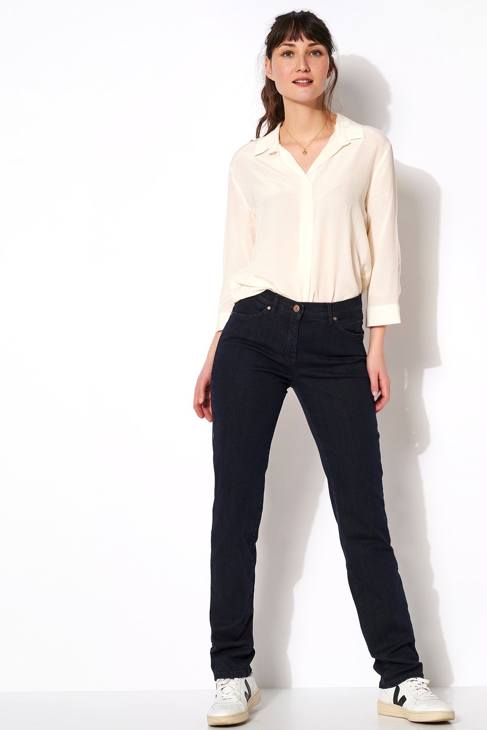 Dunkle Basic-Shapingjeans | Style »Perfect Shape« dark blue