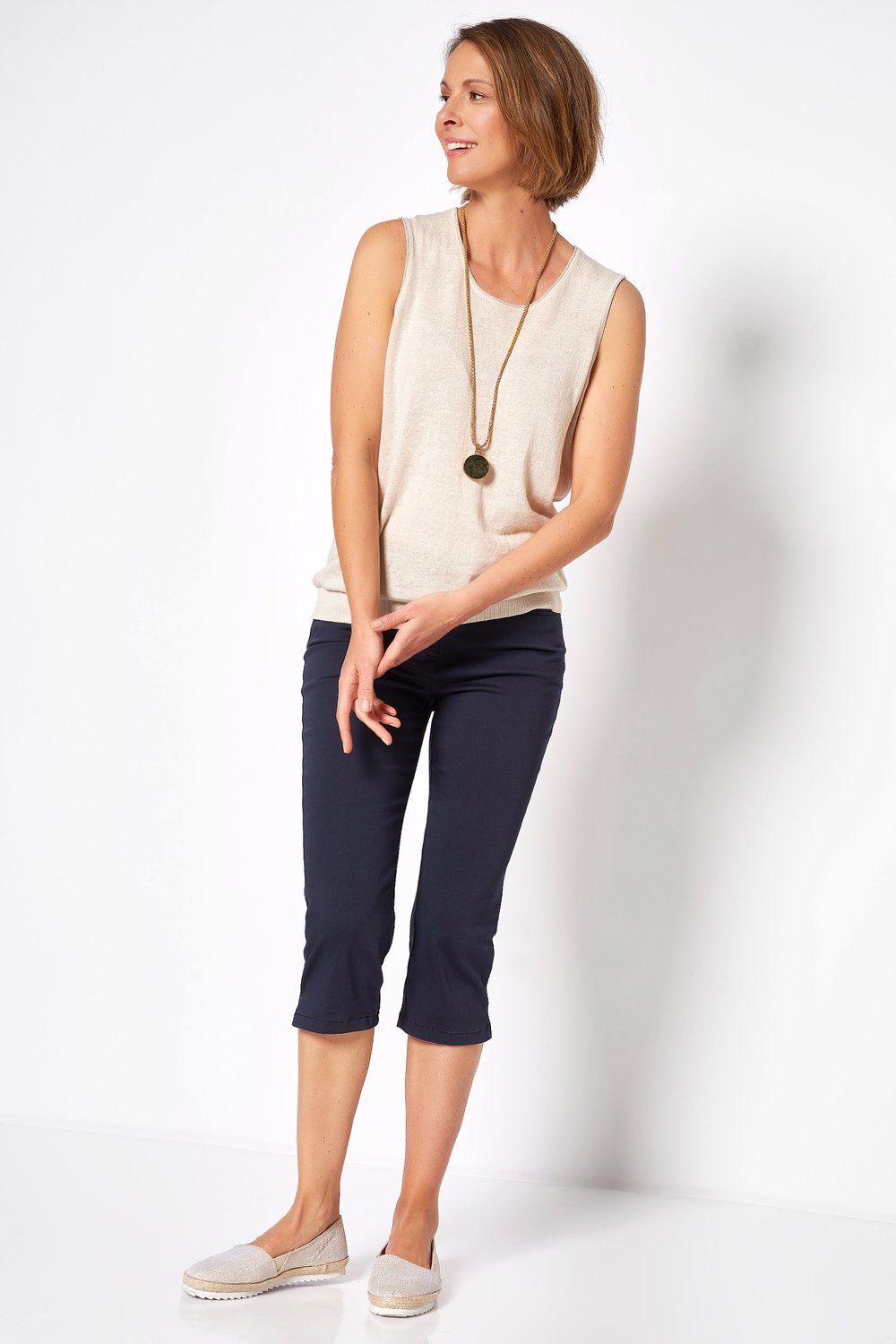 Schlanke Caprihose | Style »Meine beste Freundin« Marine