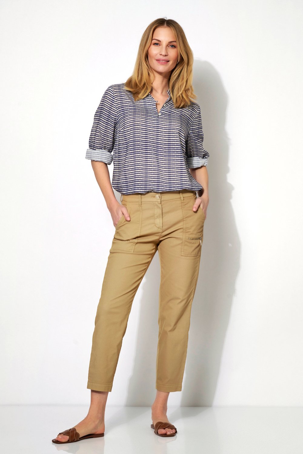 Hose im Cargo-Stil | Style »Luisa« camel