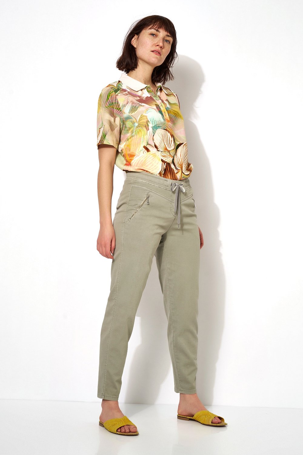 Elegante Jogpants | Style »Sue« light khaki