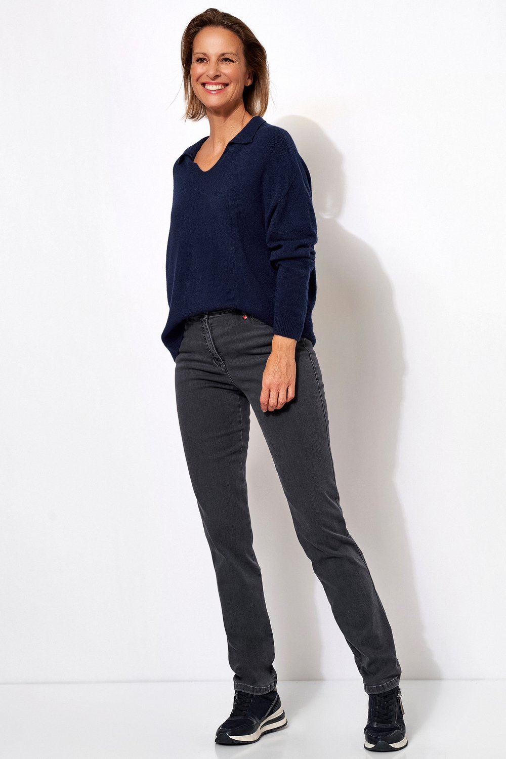 Legere 5-Pocket Jeans | Style »My Love« Platin